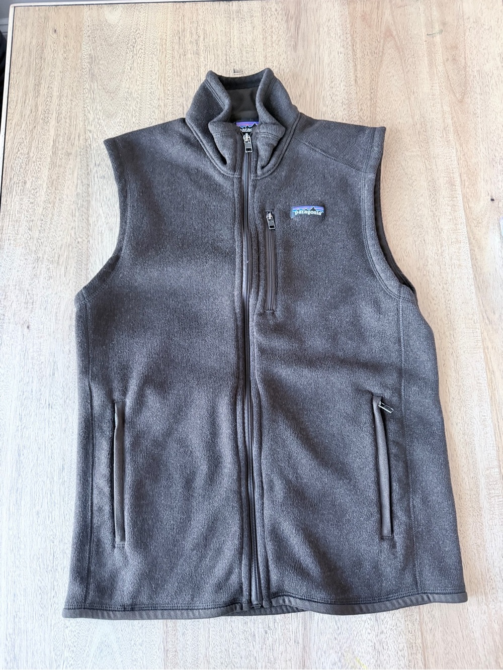 Patagonia Better Sweater Vest Mens Large Brown Full Zip Fleece Outdoors Layers
